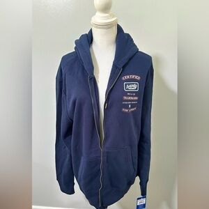 Hurley Navy Zip-Up Sweatshirt Sz Large NWT